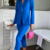 IONEL Trousers | Co-ords^Zayna Cobalt Blue Suit Trousers
